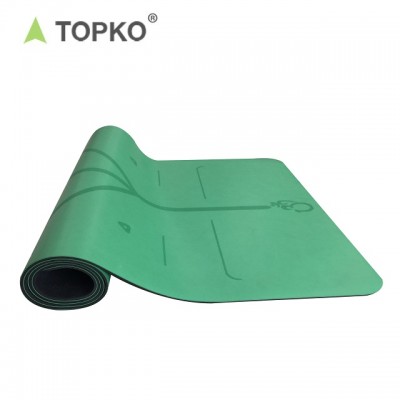 TOPKO high quality custom pu yoga mat non slip